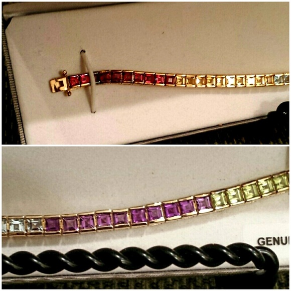jcpenney Jewelry New 8k Gold Gemstone Bracelet Poshmark